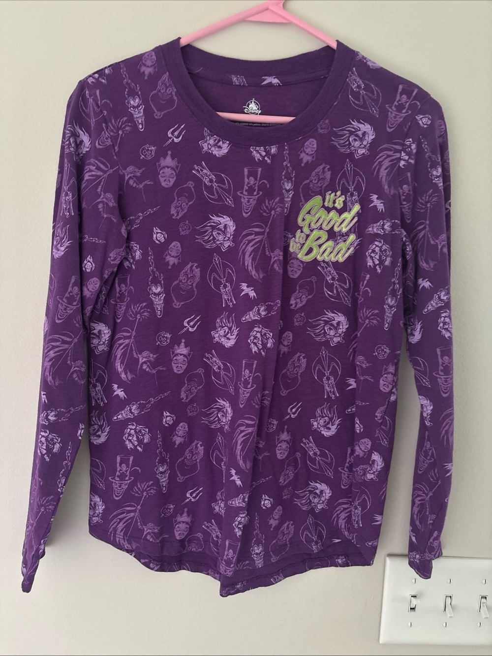 Disney Maleficent Purple Long-Sleeve Graphic Top - It's Good to Be Bad
